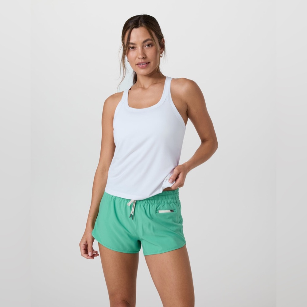 Vuori Lux Racerback Tank Top White Size M — New with Tags